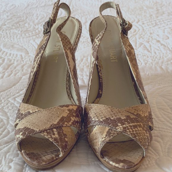 *FINAL PRICE DROP* COLIN STUART Ladies Snake Skin Heels w/Small Platform, Size 7 - Picture 5 of 11